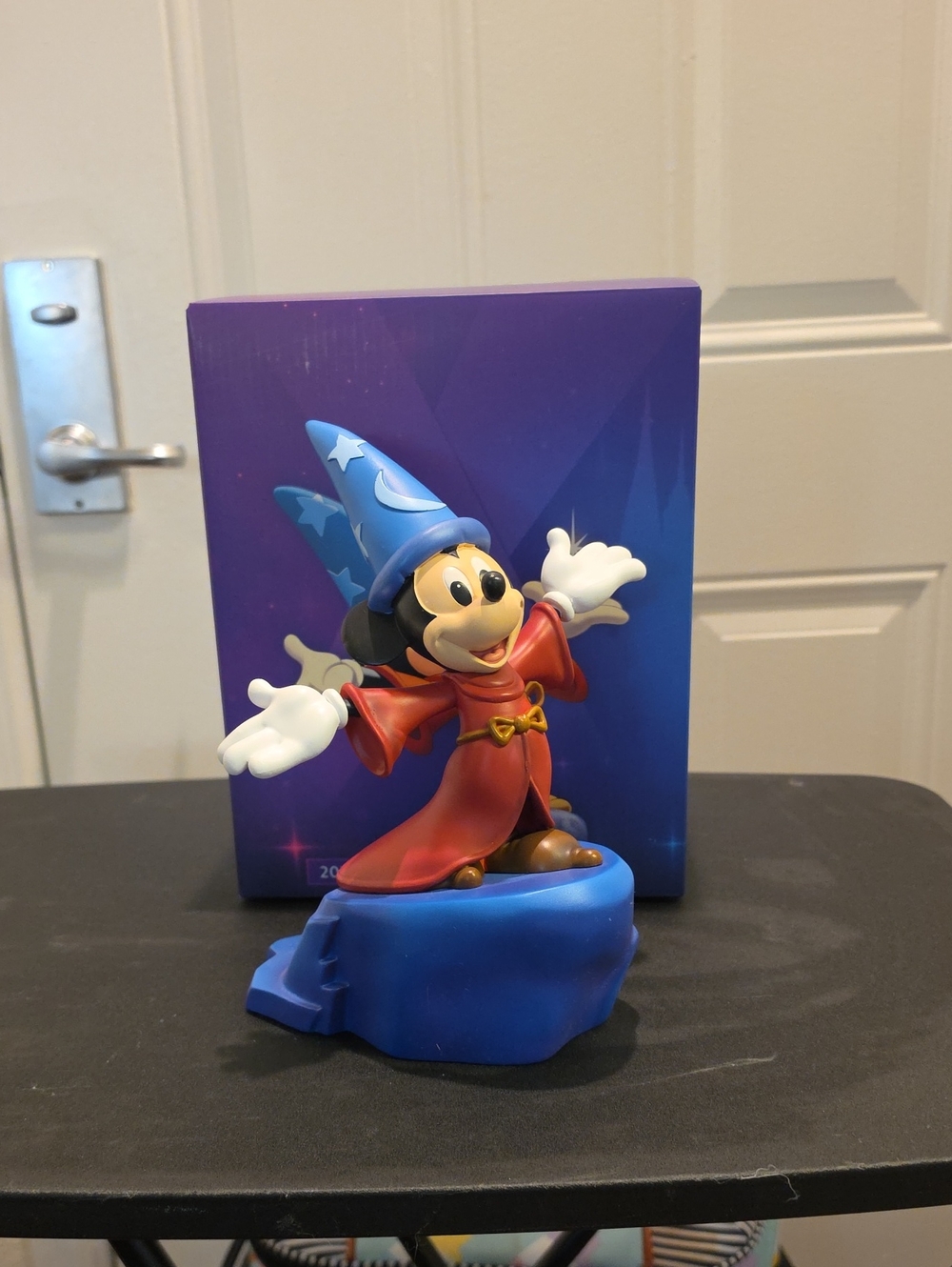 D23 Sorcerer Mickey Figurine with Blue Hat and Red Robe